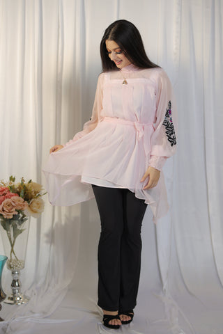 Pantone Embroidered Georgette Tunic