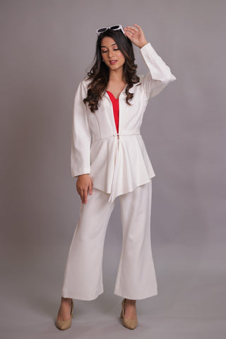 Red-White Co-ord Set